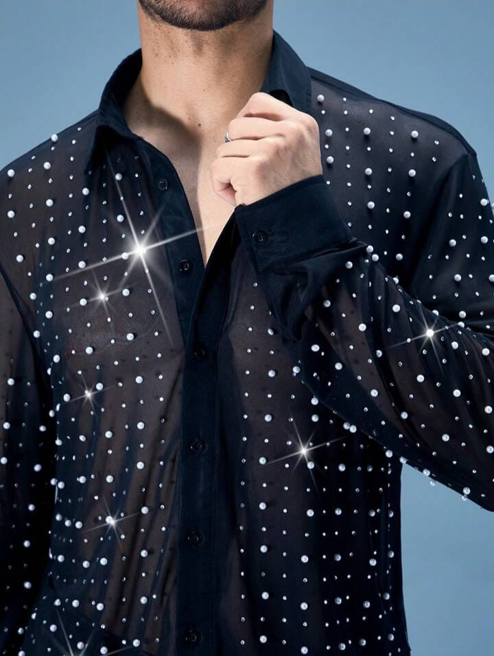 UPTOWN FUNKY MEN'S SHEER SHIRTS